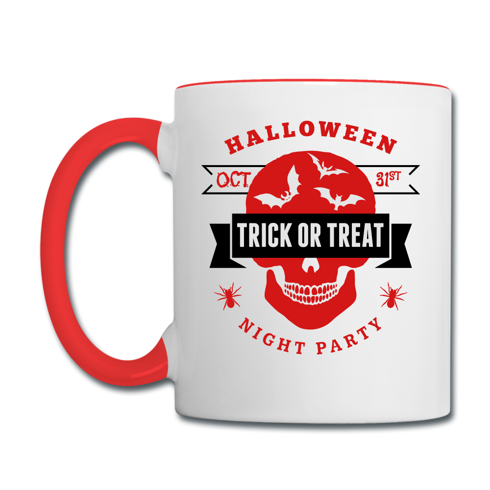 Contrast Coffee Mug - white/red