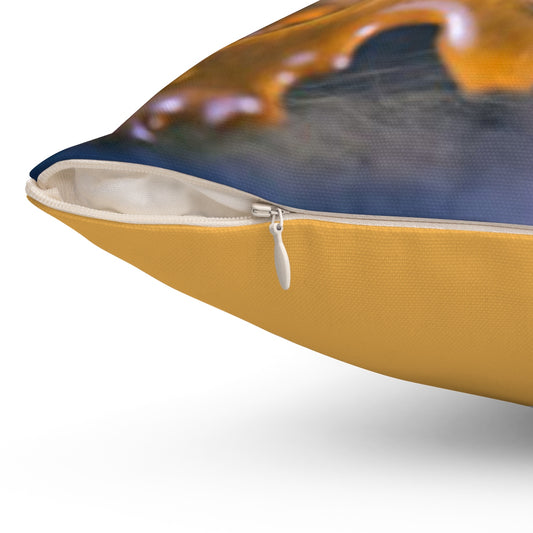 Cannabis Wax Spun Polyester Square Pillow