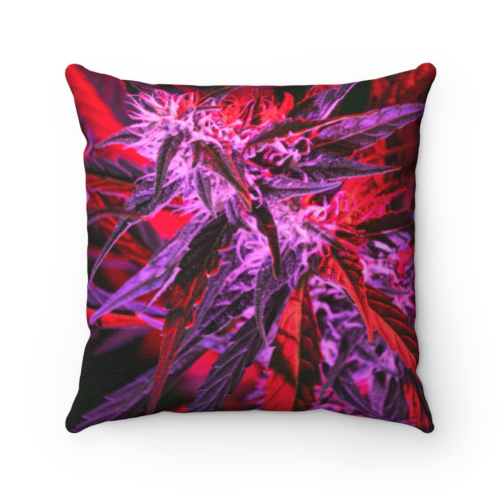 Into the Cannabis Galaxy Polyester Square Pillow