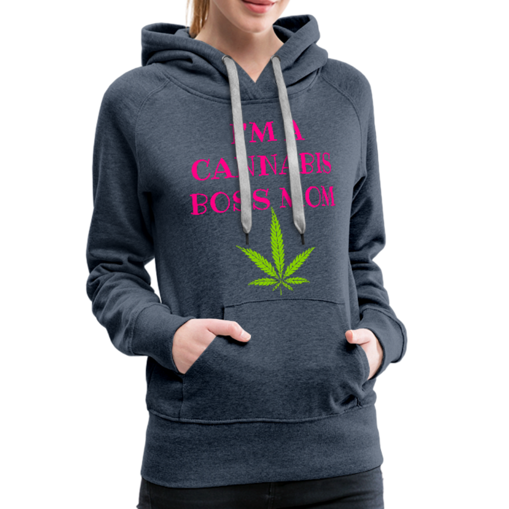 Boss Mom Women’s Hoodie - heather denim