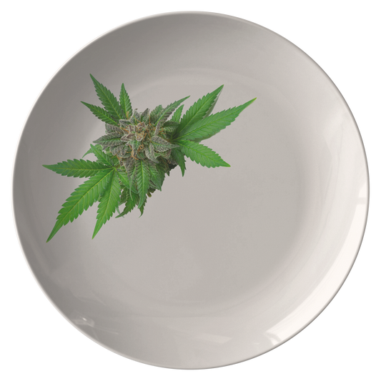 Semplicemente Cannabis Plate- Off White
