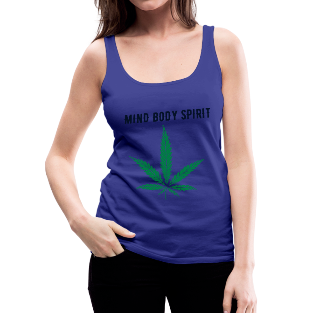 Mind Body Spirit Women’s Premium Tank Top - royal blue