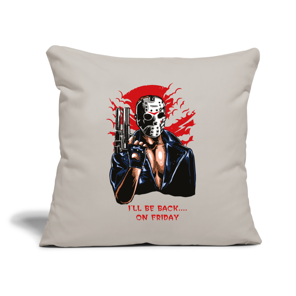 Throw Pillow Cover 18” x 18” - light grey