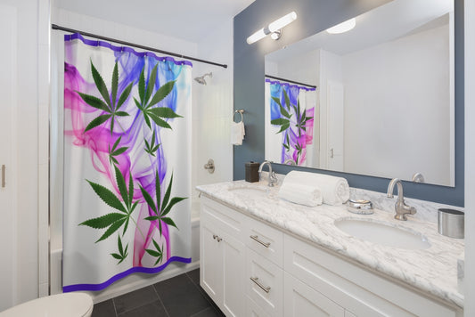 Smoking Pretty Cannabis Shower Curtain