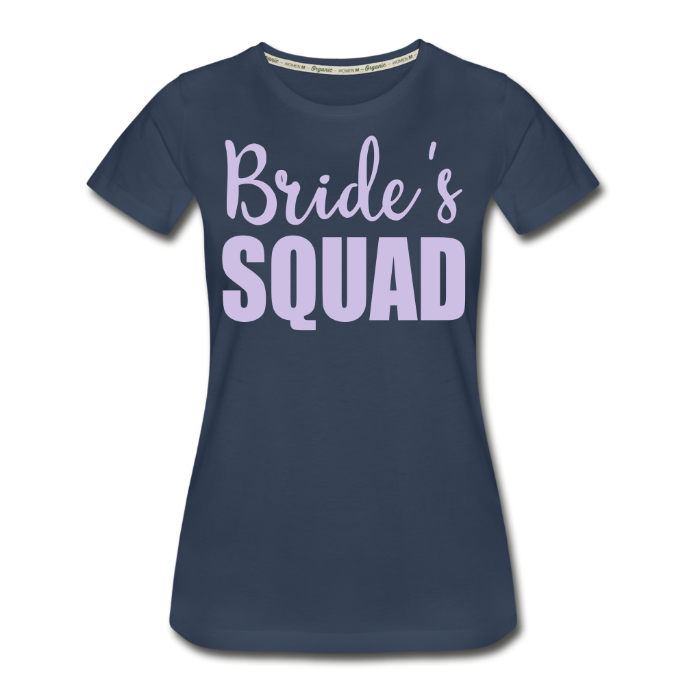 Bride Squad Women’s Premium Organic T-Shirt - navy