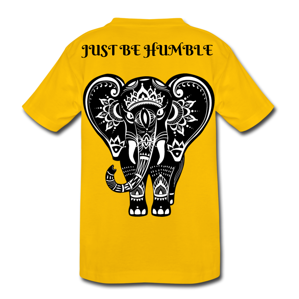 Just Be Kind Just Be Humble Kids' Premium T-Shirt - sun yellow