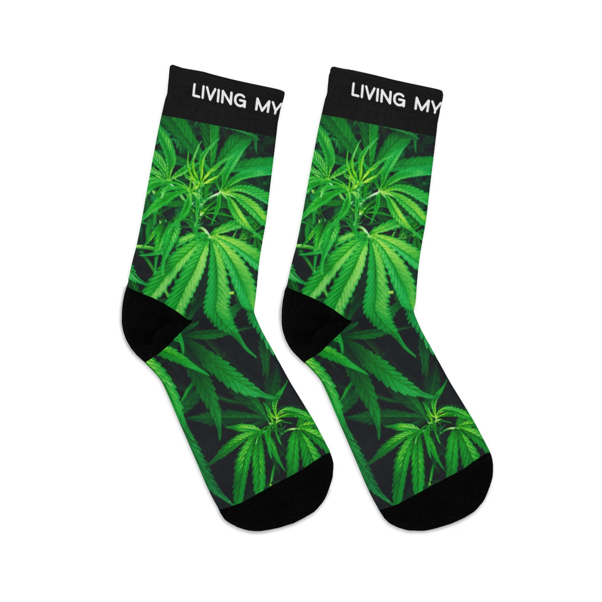 Living My Best Life Cannabis Socks