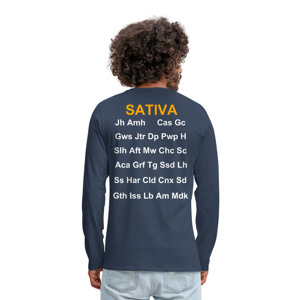 Men's Premium Long Sleeve T-Shirt - navy