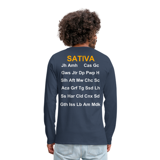 Men's Premium Long Sleeve T-Shirt - navy