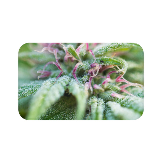 Blooming With Purple Cannabis Custom Designed Towel. A Unique Cannabis Gift For Friends & Family. Cannabis Decor For Your Home.