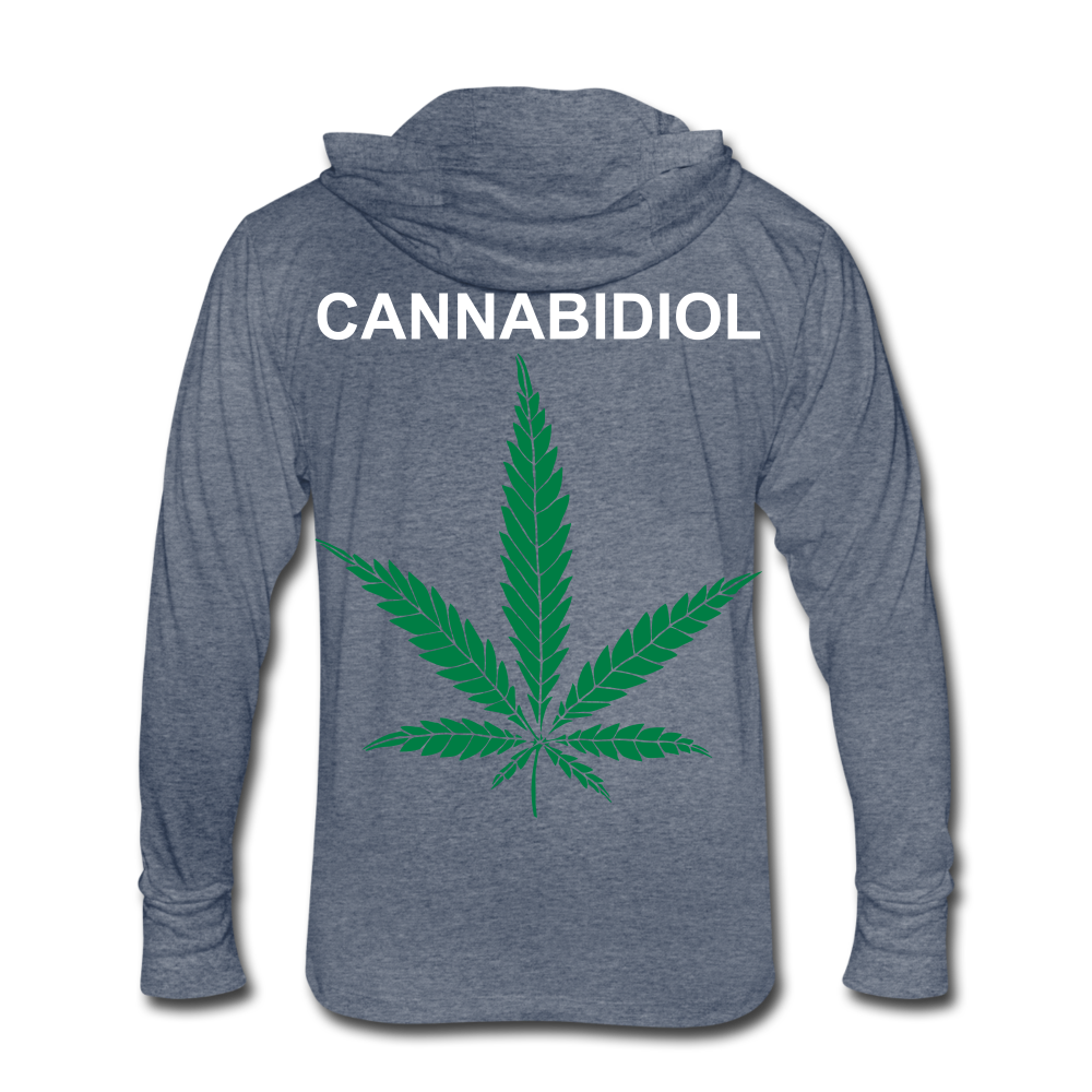 Anxiety Tri-Blend Hoodie Shirt - heather blue