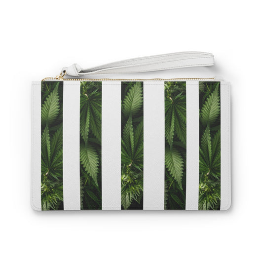 Bella Foglia Di Cannabis Clutch Bag