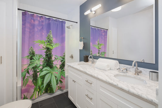 Sono Bella Cannabis Shower Curtain