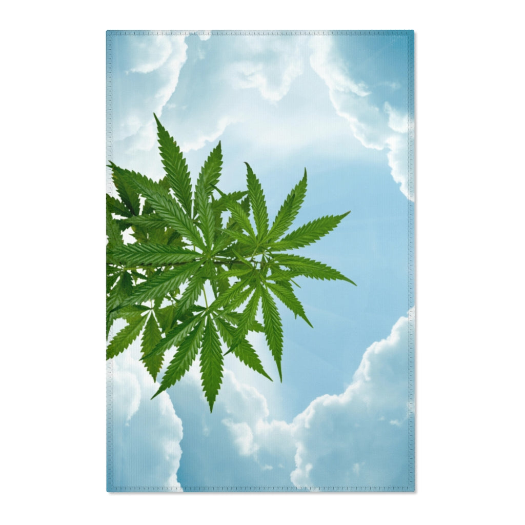 Cannabis Tra Le Nuvole Area Rugs