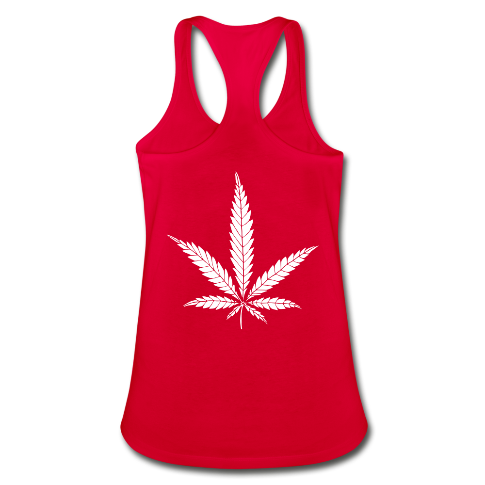 Mind Body Spirit  Racerback Tank Top - red