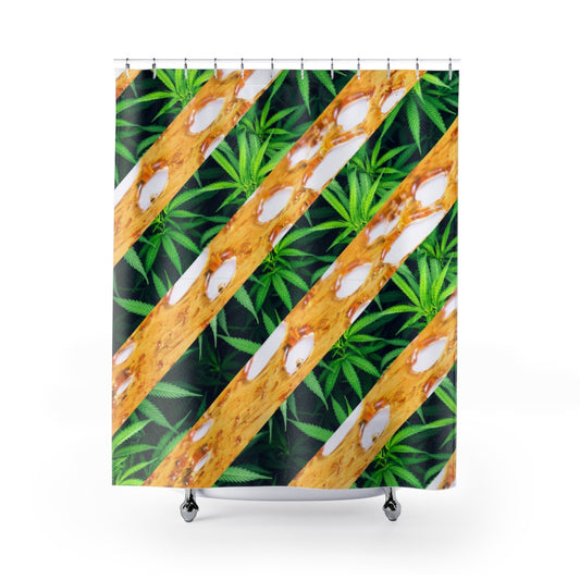 CannaDab Cannabis Shower Curtain