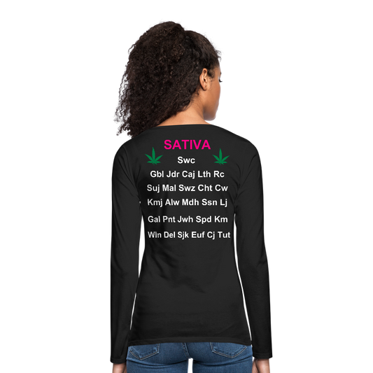 Motivate The Mind Women's Premium Long Sleeve T-Shirt - black