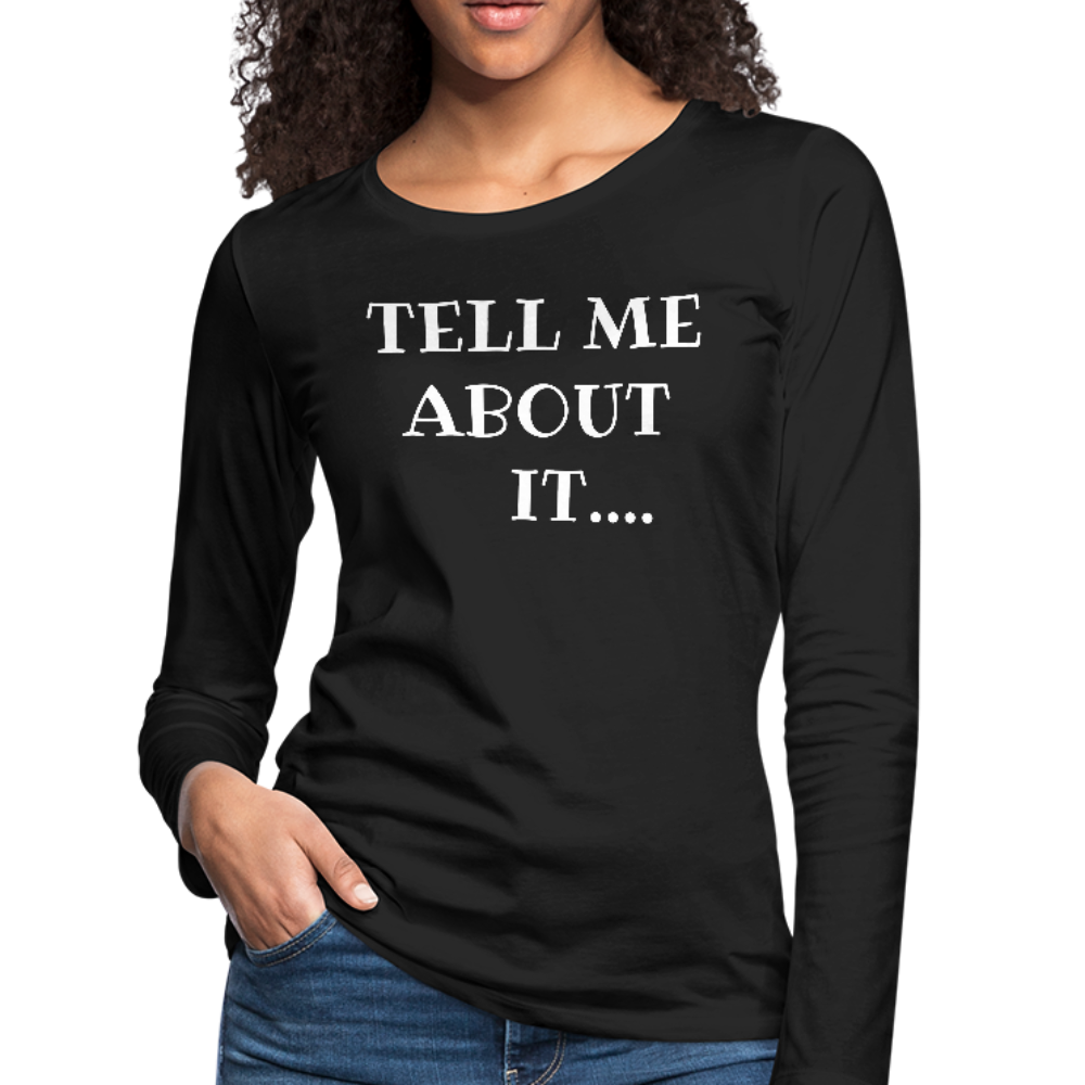 Women's Premium Long Sleeve T-Shirt - black