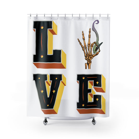 Love Cannabis Shower Curtain