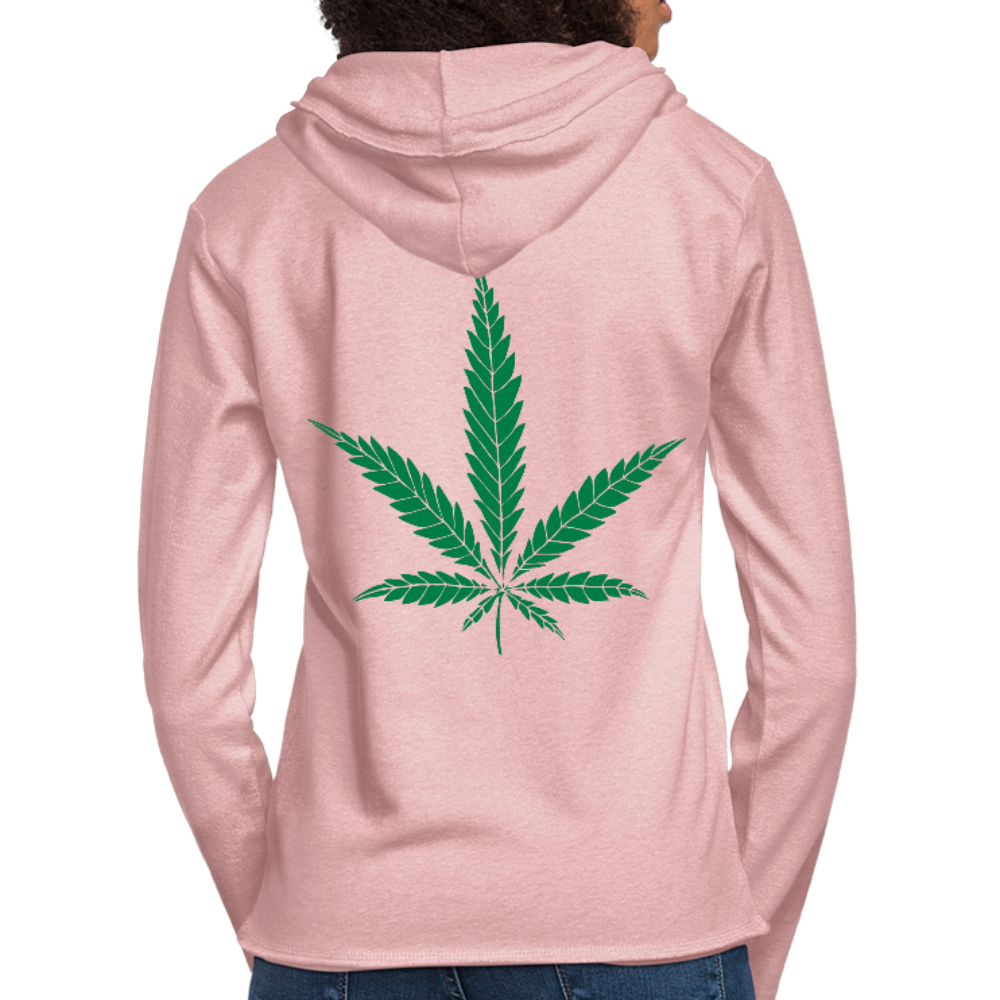 Unisex Lightweight Terry Hoodie - cream heather pink