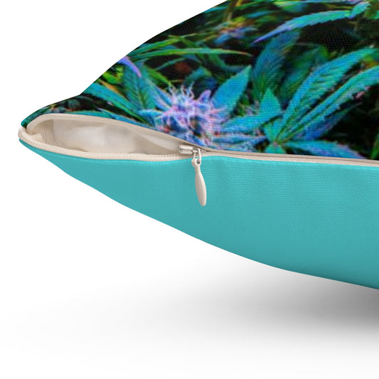 The Rainbow Cannabis Spun Polyester Square Pillow