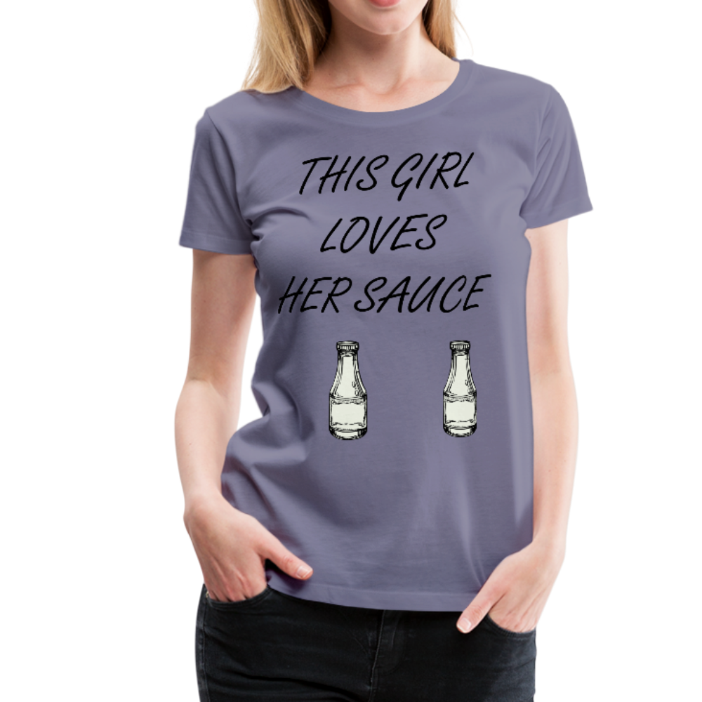 Women’s Premium T-Shirt - washed violet