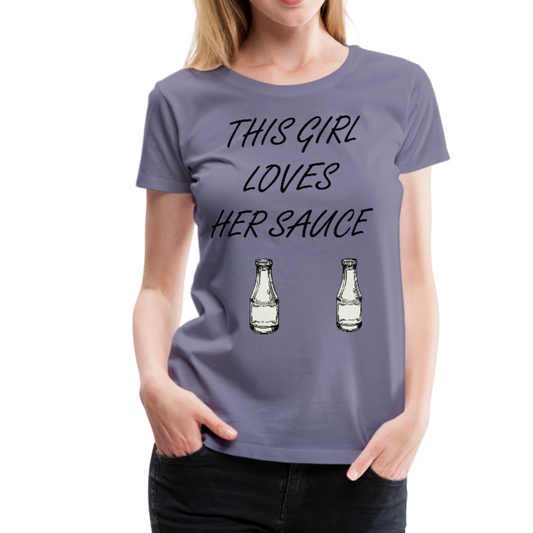 Women’s Premium T-Shirt - washed violet