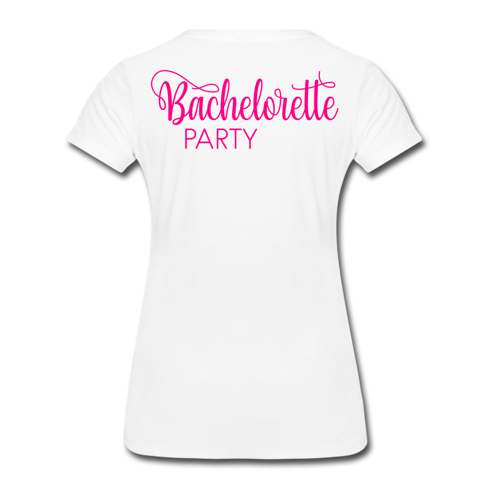 Bride Squad Women’s Premium Organic T-Shirt - white