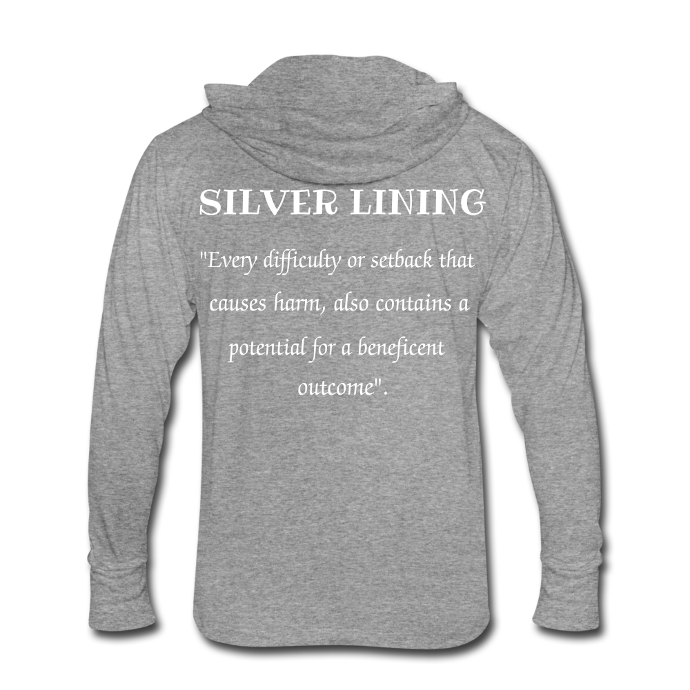 She's Mt Lining Tri-Blend Hoodie Shirt - heather gray