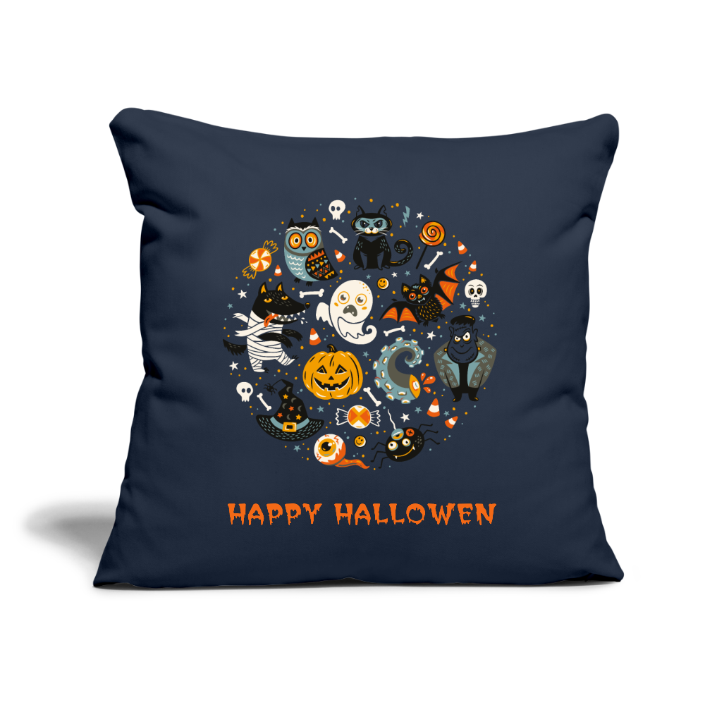 Throw Pillow Cover 18” x 18” - navy