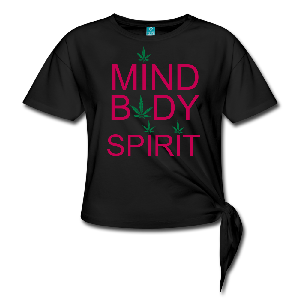 Women's Knotted T-Shirt - black
