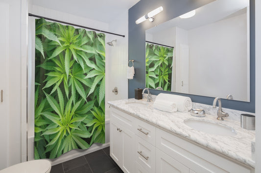 Cannabis Shower Curtain