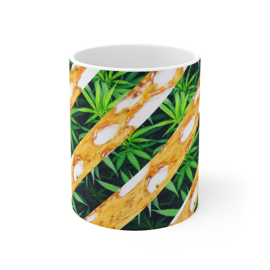 CannaDab Cannabis White Ceramic Mug