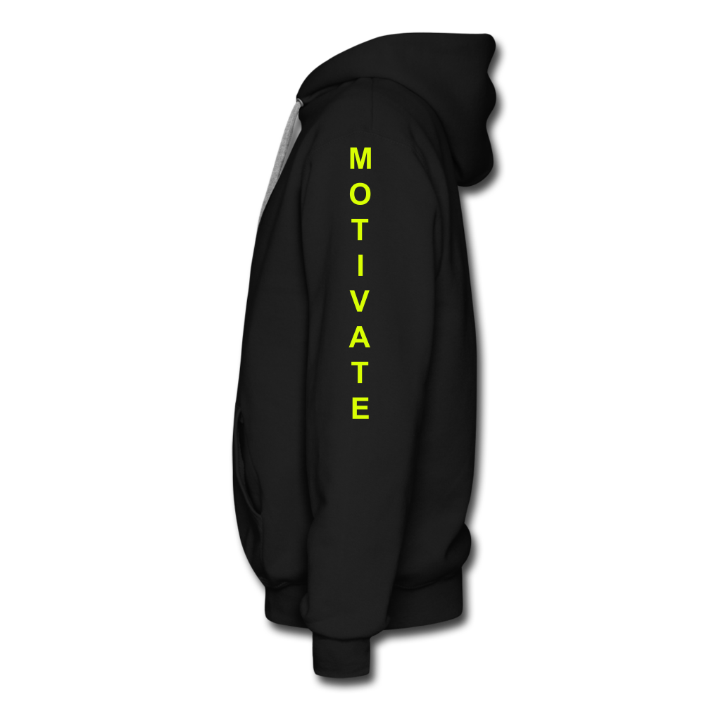 Motivate The Mind Men’s Premium Hoodie - black