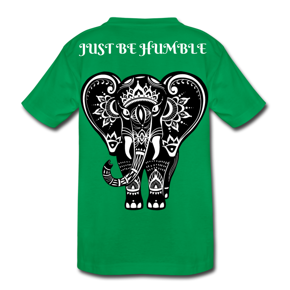 Just Be Kind Just Be Humble Kids' Premium T-Shirt - kelly green