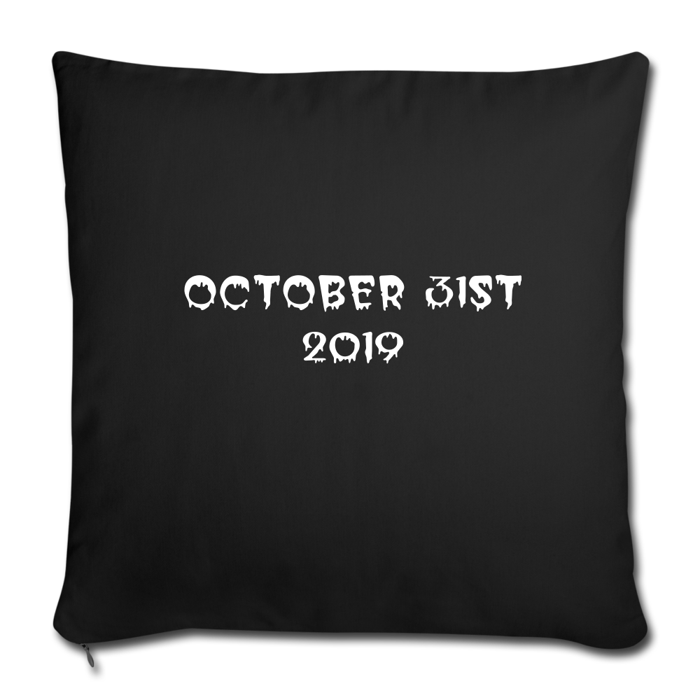 Throw Pillow Cover 18” x 18” - black