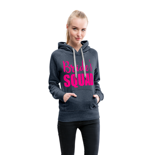 Bride Squad Women’s Premium Hoodie - heather denim