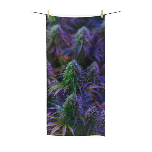 The Purple Cannabis Polycotton Towel