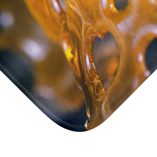 Cannabis Wax Custom Designed Shower Mat. A Unique Cannabis Gift For Friends & Family. Cannabis Decor For Your Home.