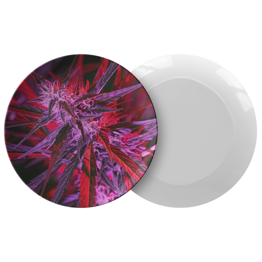 Into The Cannabis Galaxy Purple Plate