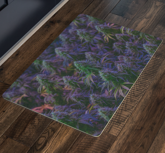 The Purple Cannabis Door Mat