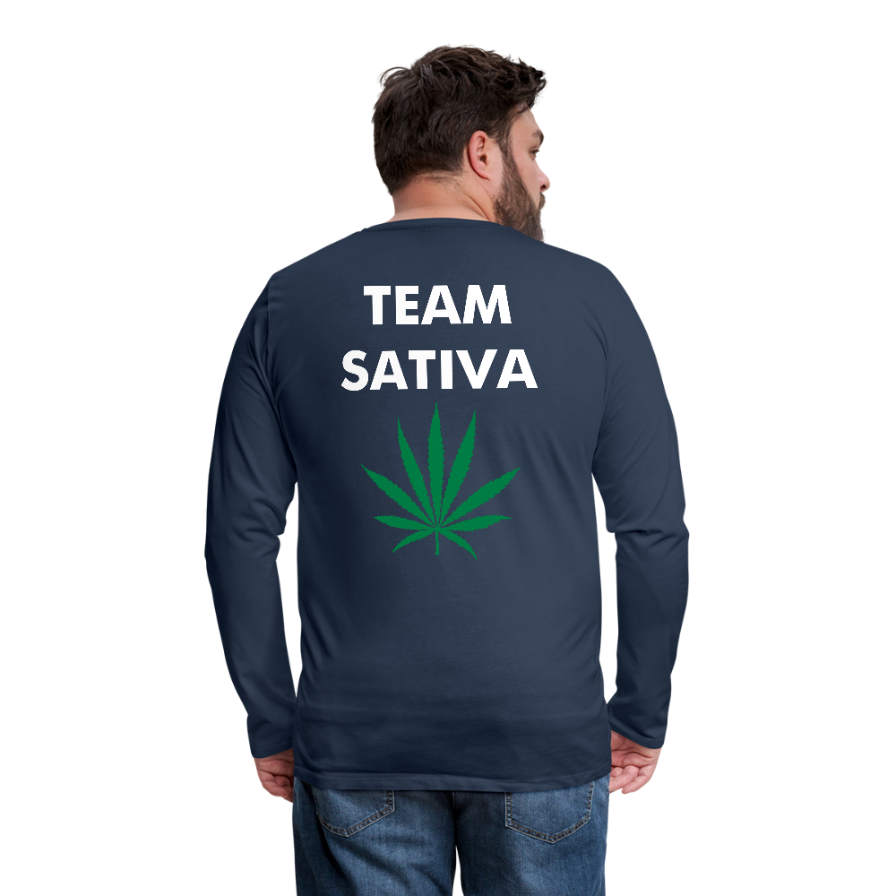 Team Sativa Men's Premium Long Sleeve T-Shirt - navy