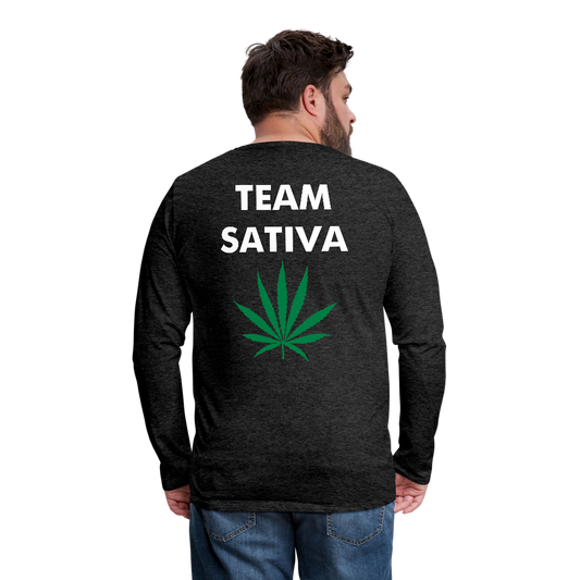 Team Sativa Men's Premium Long Sleeve T-Shirt - charcoal gray