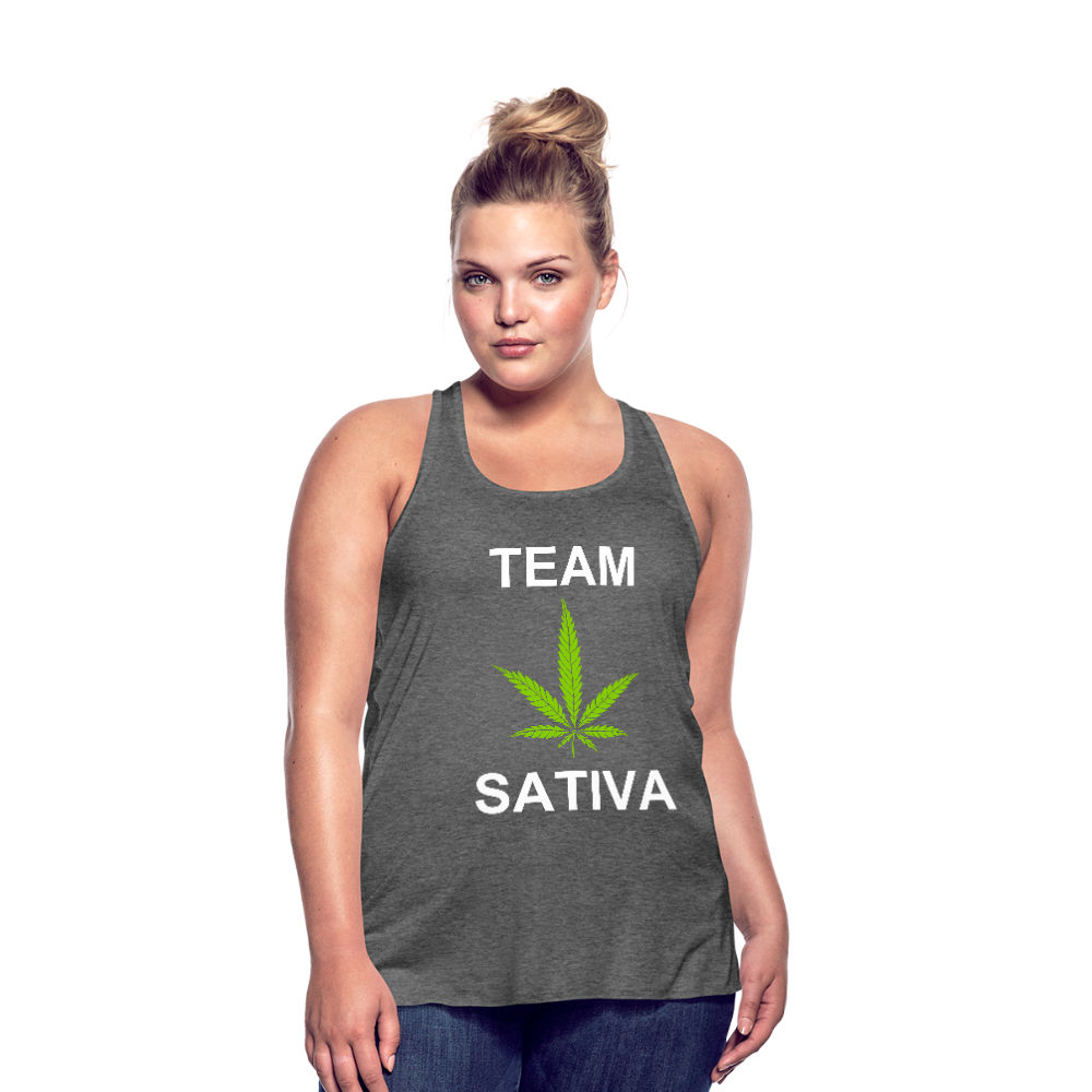 Team Sativa Women's Flowy Tank Top - deep heather