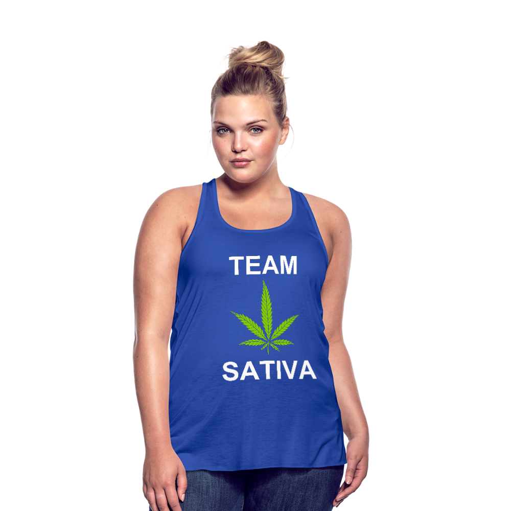 Team Sativa Women's Flowy Tank Top - royal blue