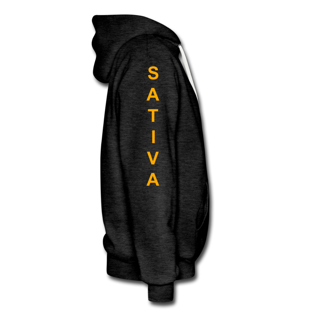 Team Sativa Men’s Hoodie - charcoal gray