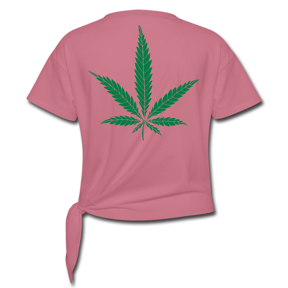 Team Sativa Women' s Knotted T-Shirt - mauve