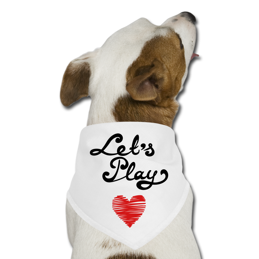 Dog Bandana - white