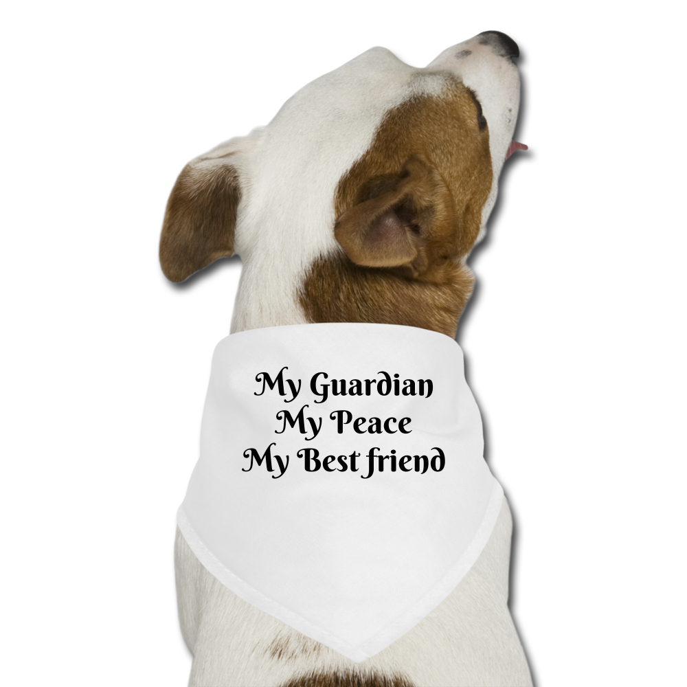 Dog Bandana - white