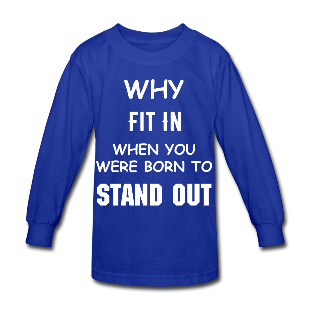 Stand Out Kids' Long Sleeve T-Shirt - royal blue